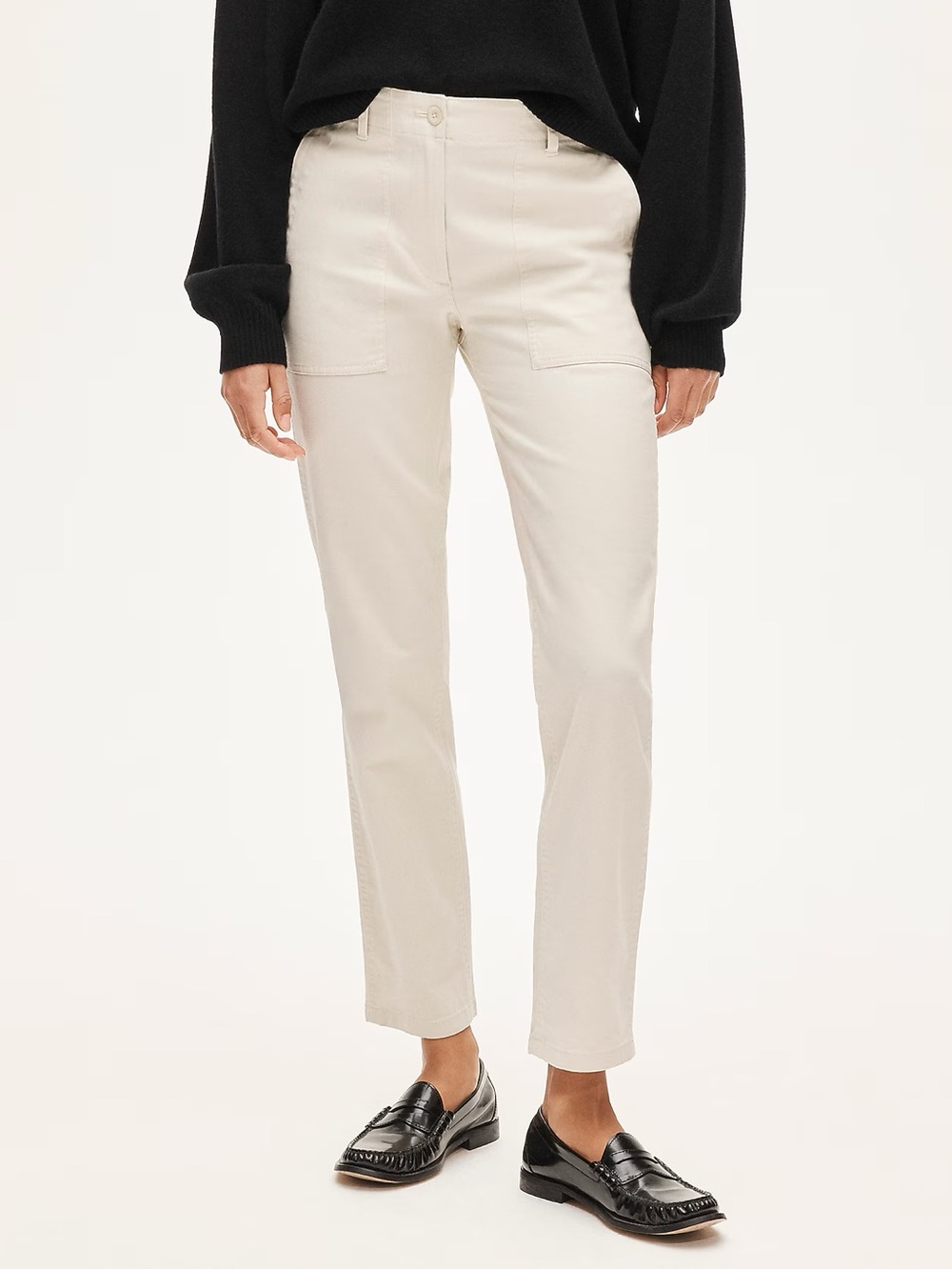 J CREW Tall patch-pocket slim chino pant in Natural Size 8T NWD $98 CS210